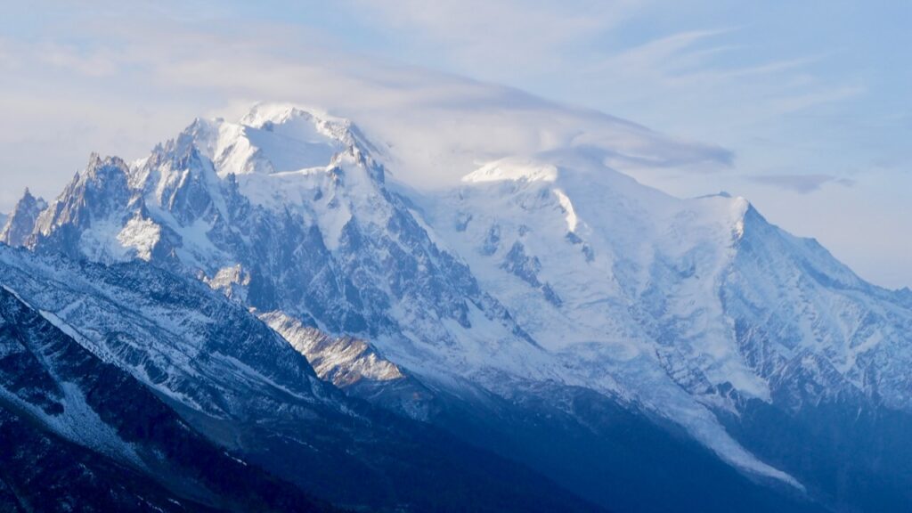 Panorama sur le massif du Mont-Blanc