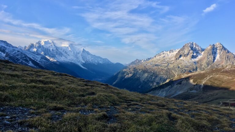 Vue sur le massif du Mont-Blanc pendant notre TMB en 5 jours